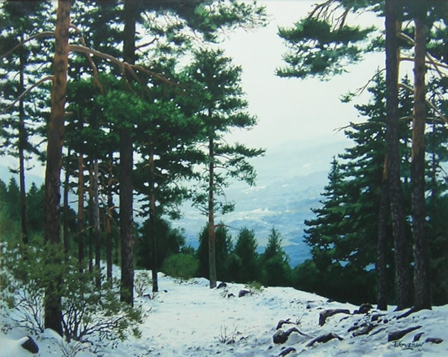 pintura de paisaje por Tomas Guzman
